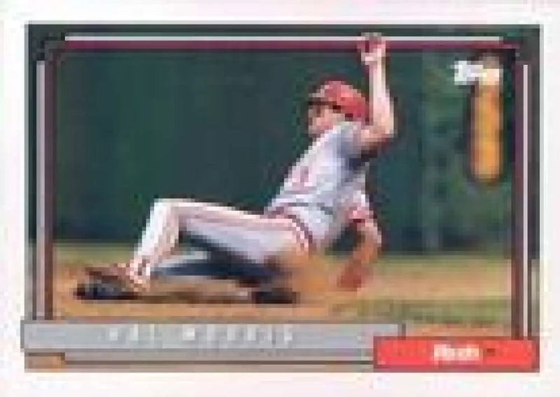 1992 Topps Micro #773 Hal Morris NM-MT Cincinnati Reds Baseball Card - Baseball Card Single