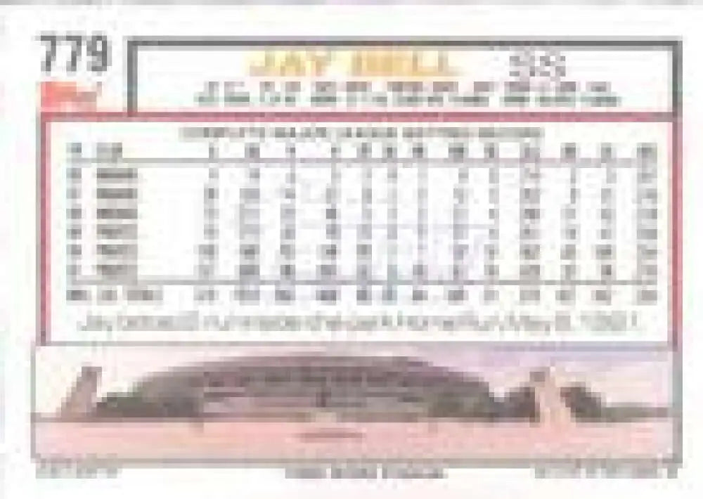 1992 Topps Micro #779 Jay Bell NM-MT Pittsburgh Pirates Baseball Card - Baseball Card Single