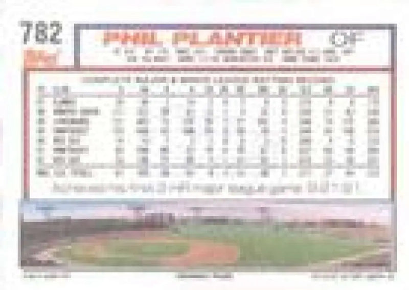 1992 Topps Micro #782 Phil Plantier NM-MT Boston Red Sox Baseball Card - Baseball Card Single
