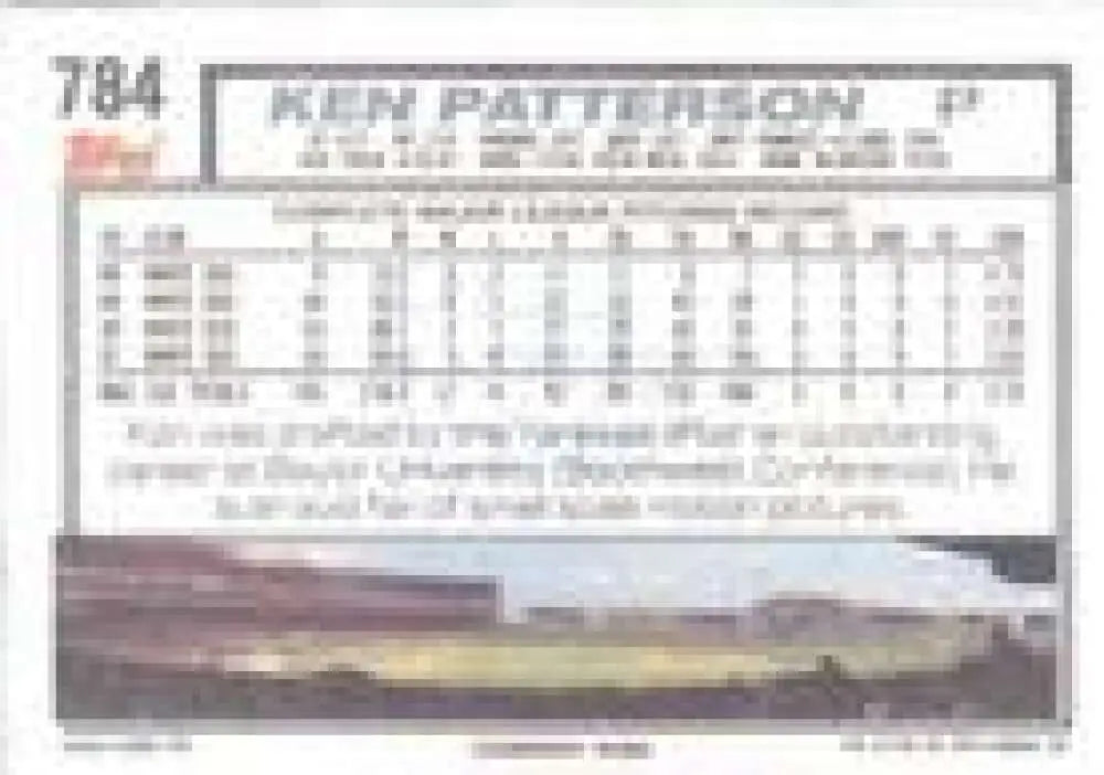 1992 Topps Micro #784 Ken Patterson NM-MT Chicago White Sox Baseball Card - Baseball Card Single