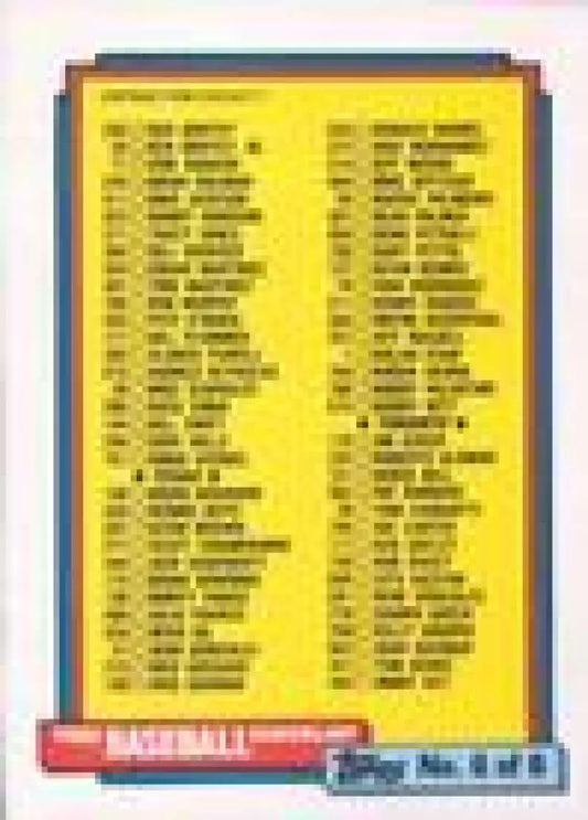 1992 Topps Micro #787 Checklist 661-792 NM-MT Baseball Card - Baseball Card Single
