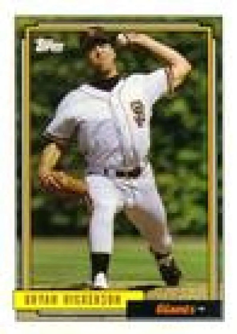 1992 Topps Micro #8 Bryan Hickerson NM-MT RC Rookie San Francisco Giants Baseball Card - Baseball Card Single
