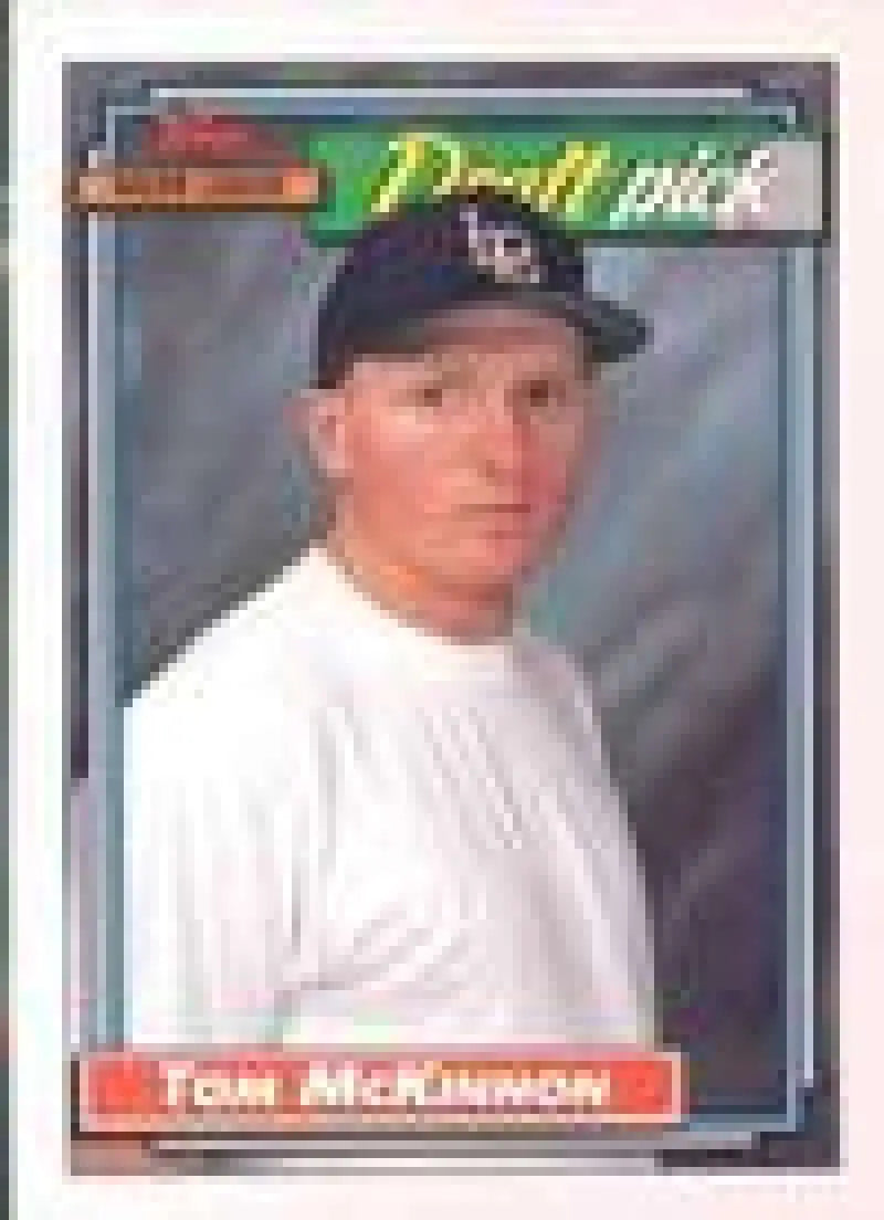 1992 Topps Micro #96 Tom McKinnon NM-MT RC Rookie St. Louis Cardinals Baseball Card - Baseball Card Single