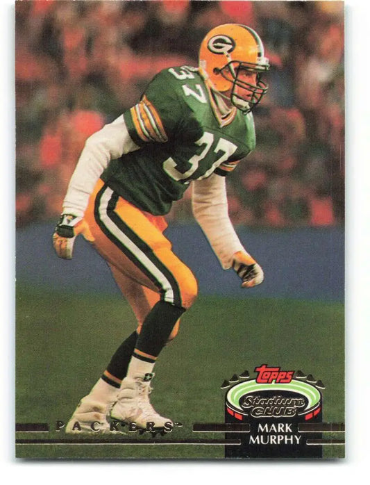 1992 Topps Stadium Club #10 Mark Murphy EX Excellent Green Bay Packers Football Card - Football Card Single