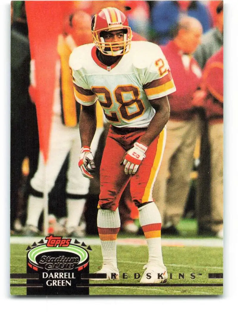 1992 Topps Stadium Club #100 Darrell Green EX Excellent Washington Redskins Football Card - Football Card Single