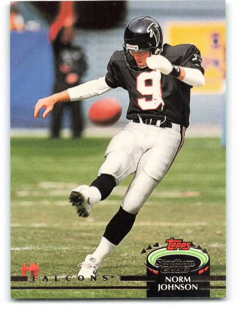 1992 Topps Stadium Club #107 Norm Johnson EX Excellent Atlanta Falcons Football Card - Football Card Single