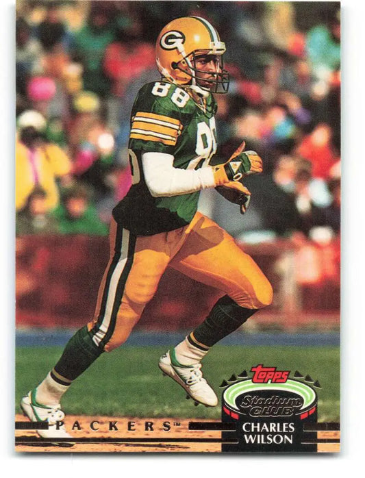 1992 Topps Stadium Club #112 Charles Wilson EX Excellent Green Bay Packers Football Card - Football Card Single