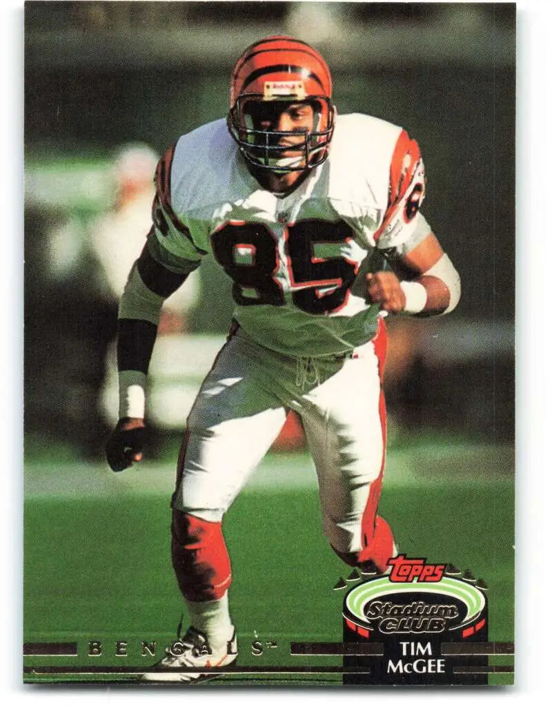 1992 Topps Stadium Club #117 Tim McGee EX Excellent Cincinnati Bengals Football Card - Football Card Single