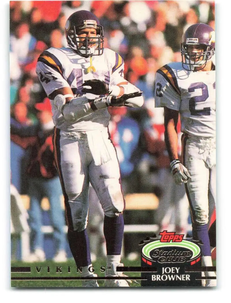 1992 Topps Stadium Club #123 Joey Browner EX Excellent Minnesota Vikings Football Card - Football Card Single