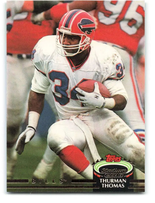 1992 Topps Stadium Club #134 Thurman Thomas EX Excellent Buffalo Bills Football Card - Football Card Single