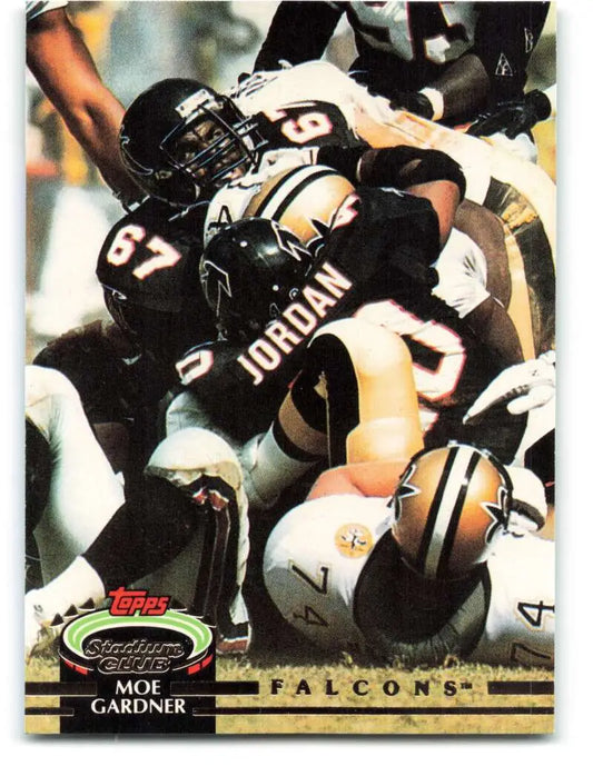 1992 Topps Stadium Club #136 Moe Gardner EX Excellent Atlanta Falcons Football Card
