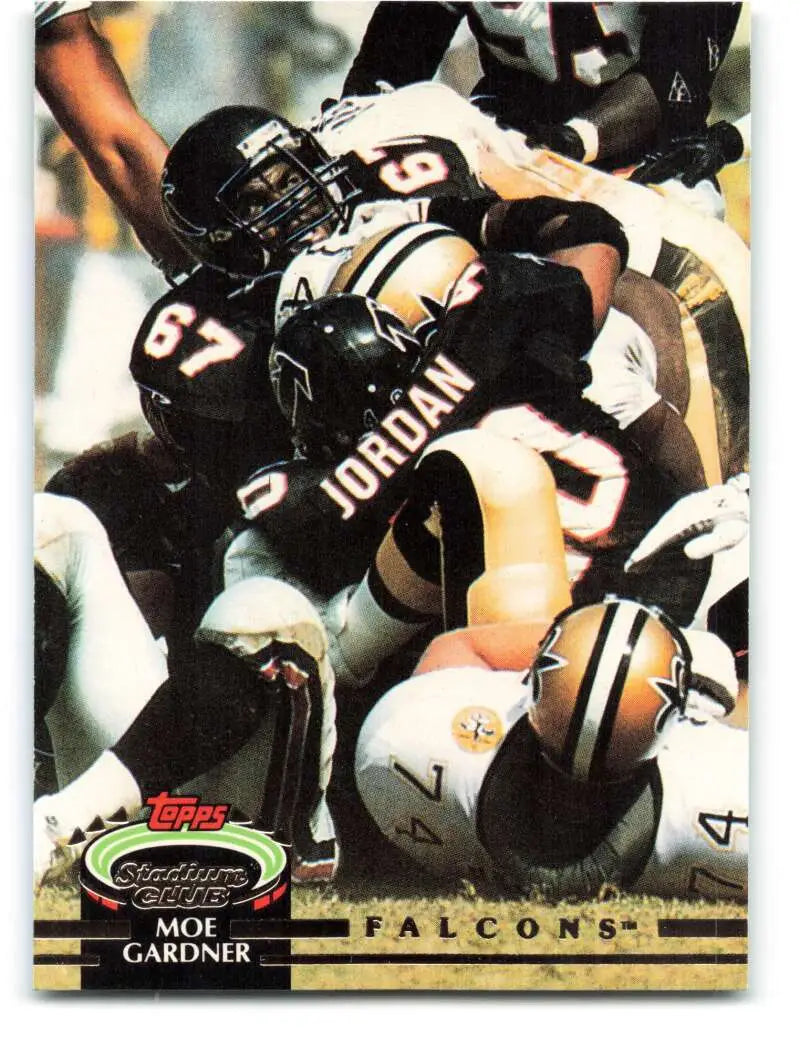 1992 Topps Stadium Club #136 Moe Gardner EX Excellent Atlanta Falcons Football Card - Football Card Single