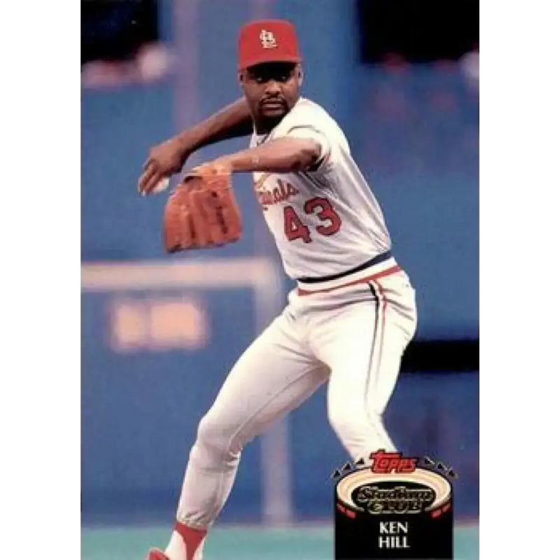 1992 Topps Stadium Club #138 Ken Hill NM-MT St. Louis Cardinals Baseball Card - Baseball Card Single