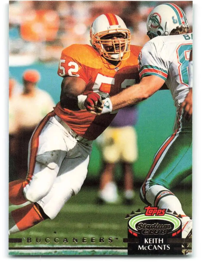 1992 Topps Stadium Club #140 Keith McCants EX Excellent Tampa Bay Buccaneers Football Card - Football Card Single
