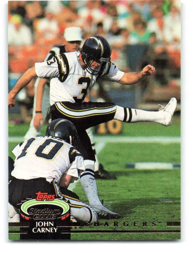 1992 Topps Stadium Club #141 John Carney EX Excellent San Diego Chargers Football Card