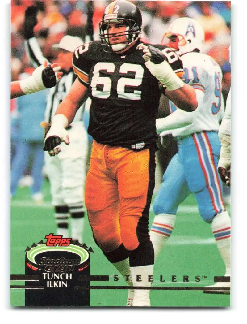 1992 Topps Stadium Club #142 Tunch Ilkin EX Excellent Pittsburgh Steelers Football Card - Football Card Single