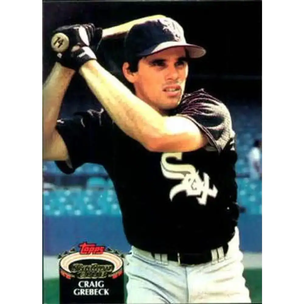 1992 Topps Stadium Club #145 Craig Grebeck NM-MT Chicago White Sox Baseball Card - Baseball Card Single