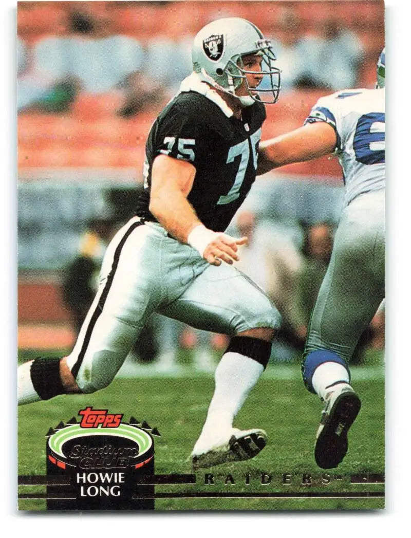 1992 Topps Stadium Club #147 Howie Long EX Excellent Los Angeles Raiders Football Card - Football Card Single