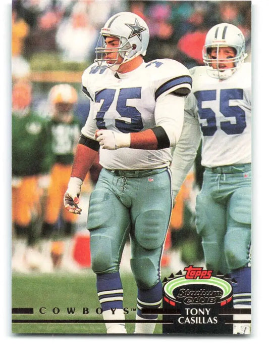 1992 Topps Stadium Club #149 Tony Casillas EX Excellent Dallas Cowboys Football Card - Football Card Single