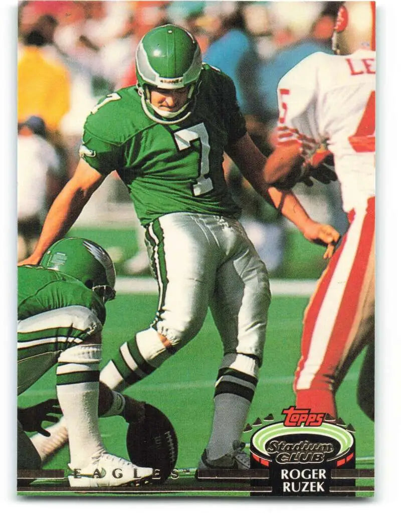 1992 Topps Stadium Club #15 Roger Ruzek EX Excellent Philadelphia Eagles Football Card - Football Card Single