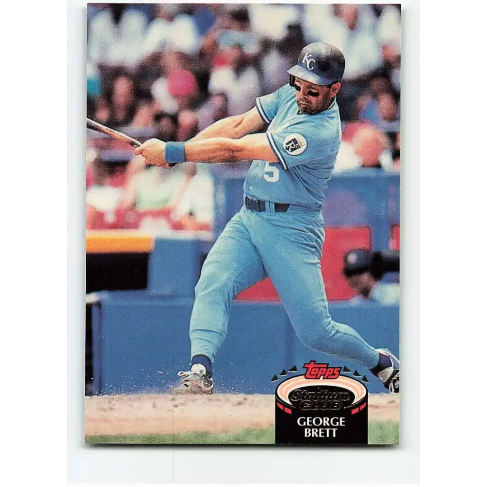 1992 Topps Stadium Club #150 George Brett NM-MT Kansas City Royals Baseball Card - Baseball Card Single