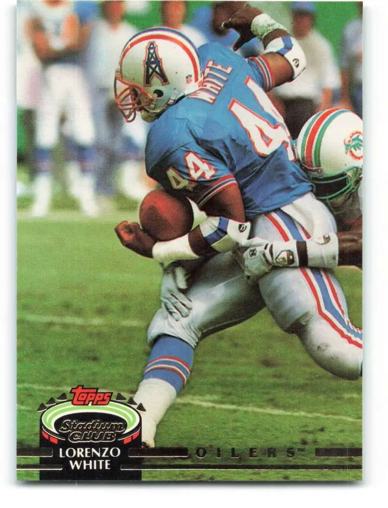 1992 Topps Stadium Club #152 Lorenzo White EX Excellent Houston Oilers Football Card - Football Card Single