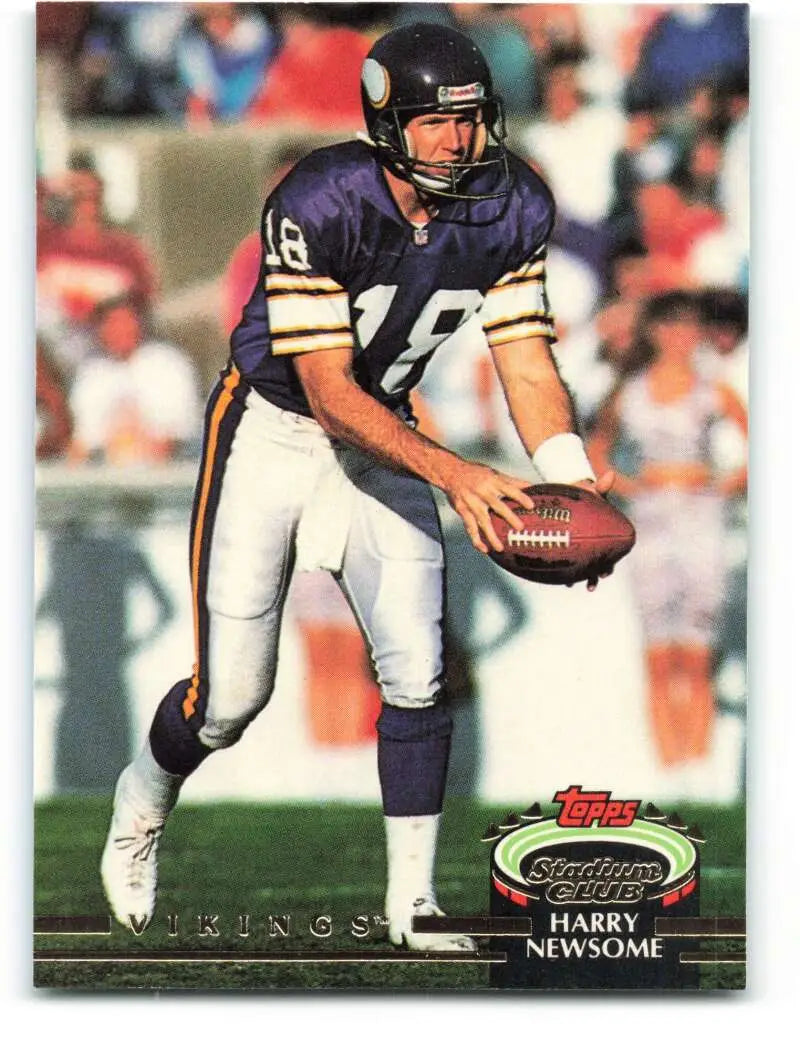 1992 Topps Stadium Club #155 Harry Newsome EX Excellent Minnesota Vikings Football Card