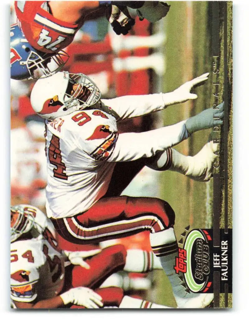 1992 Topps Stadium Club #158 Jeff Faulkner EX Excellent Phoenix Cardinals Football Card - Football Card Single