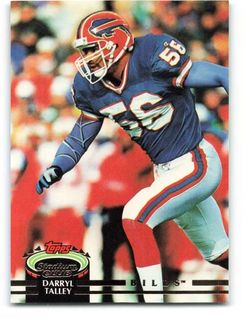 1992 Topps Stadium Club #160 Darryl Talley EX Excellent Buffalo Bills Football Card - Football Card Single