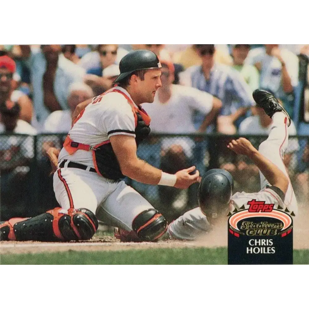 1992 Topps Stadium Club #161 Chris Hoiles NM-MT Baltimore Orioles Baseball Card - Baseball Card Single