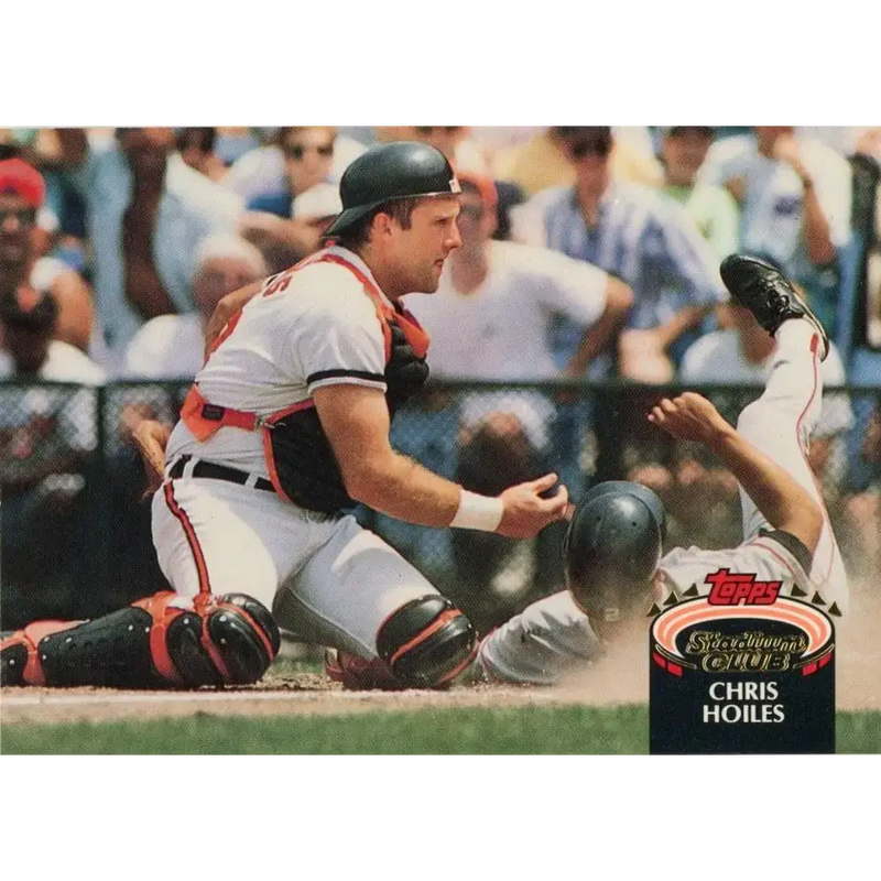 1992 Topps Stadium Club #161 Chris Hoiles NM-MT Baltimore Orioles Baseball Card - Baseball Card Single