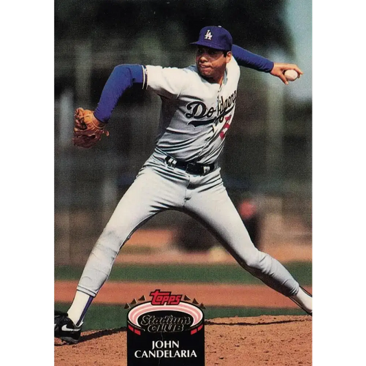 1992 Topps Stadium Club #164 John Candelaria NM-MT Los Angeles Dodgers Baseball Card - Baseball Card Single