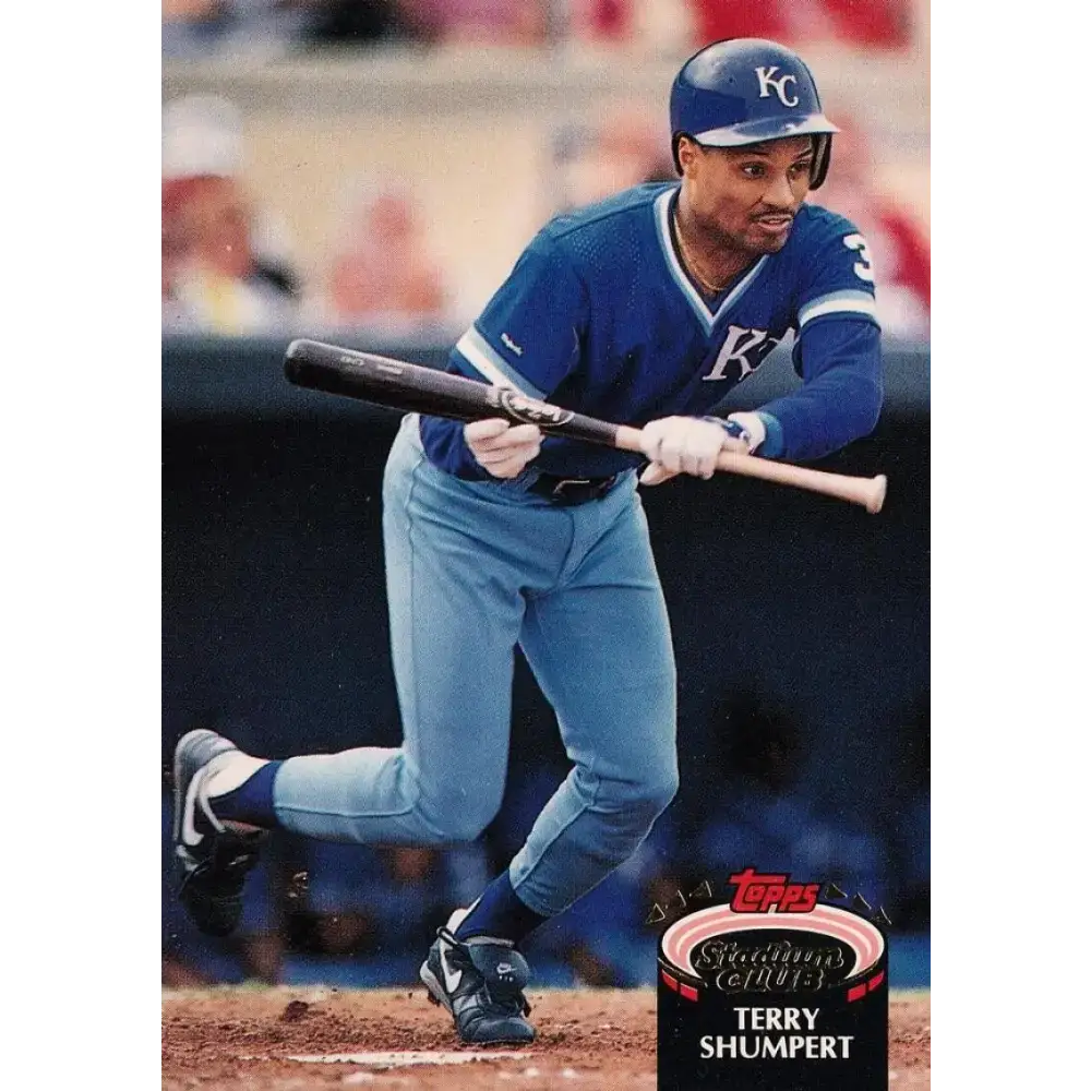 1992 Topps Stadium Club #165 Terry Shumpert NM-MT Kansas City Royals Baseball Card - Baseball Card Single