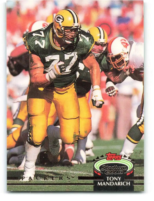 1992 Topps Stadium Club #168 Tony Mandarich EX Excellent Green Bay Packers Football Card