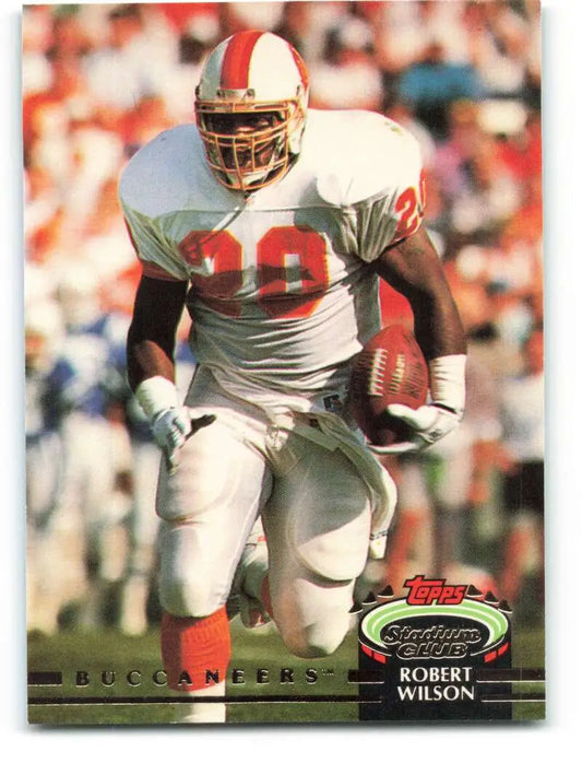 1992 Topps Stadium Club #173 Robert Wilson EX Excellent Tampa Bay Buccaneers Football Card - Football Card Single