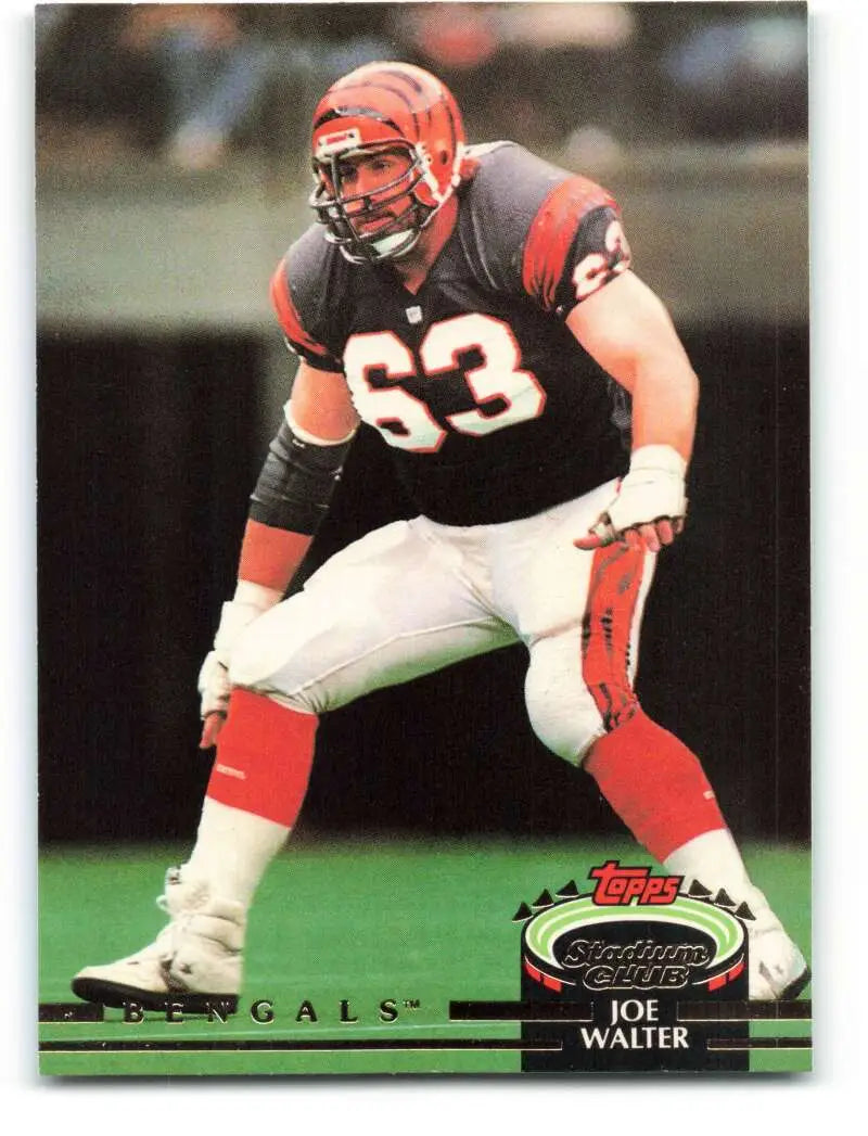 1992 Topps Stadium Club #174 Joe Walter EX Excellent RC Rookie Cincinnati Bengals Football Card - Football Card Single