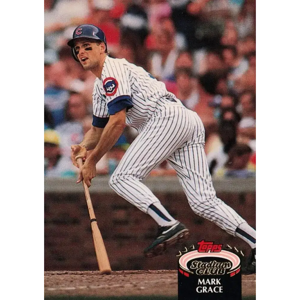 1992 Topps Stadium Club #174 Mark Grace NM-MT Chicago Cubs Baseball Card - Baseball Card Single