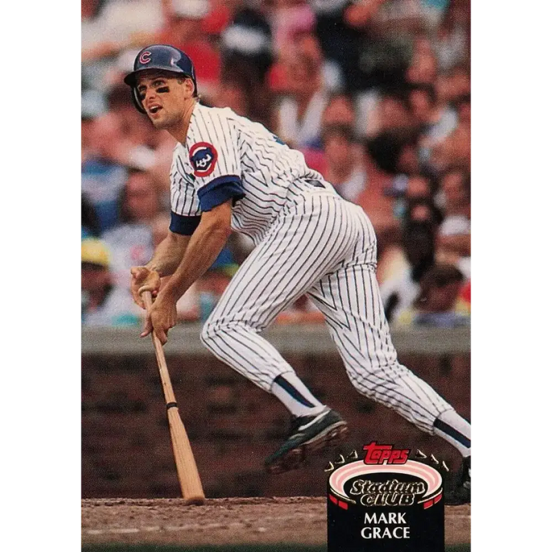 1992 Topps Stadium Club #174 Mark Grace NM-MT Chicago Cubs Baseball Card - Baseball Card Single