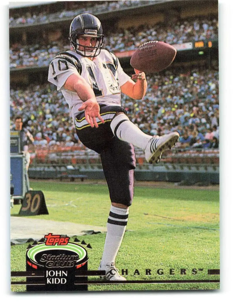 1992 Topps Stadium Club #178 John Kidd EX Excellent San Diego Chargers Football Card - Football Card Single