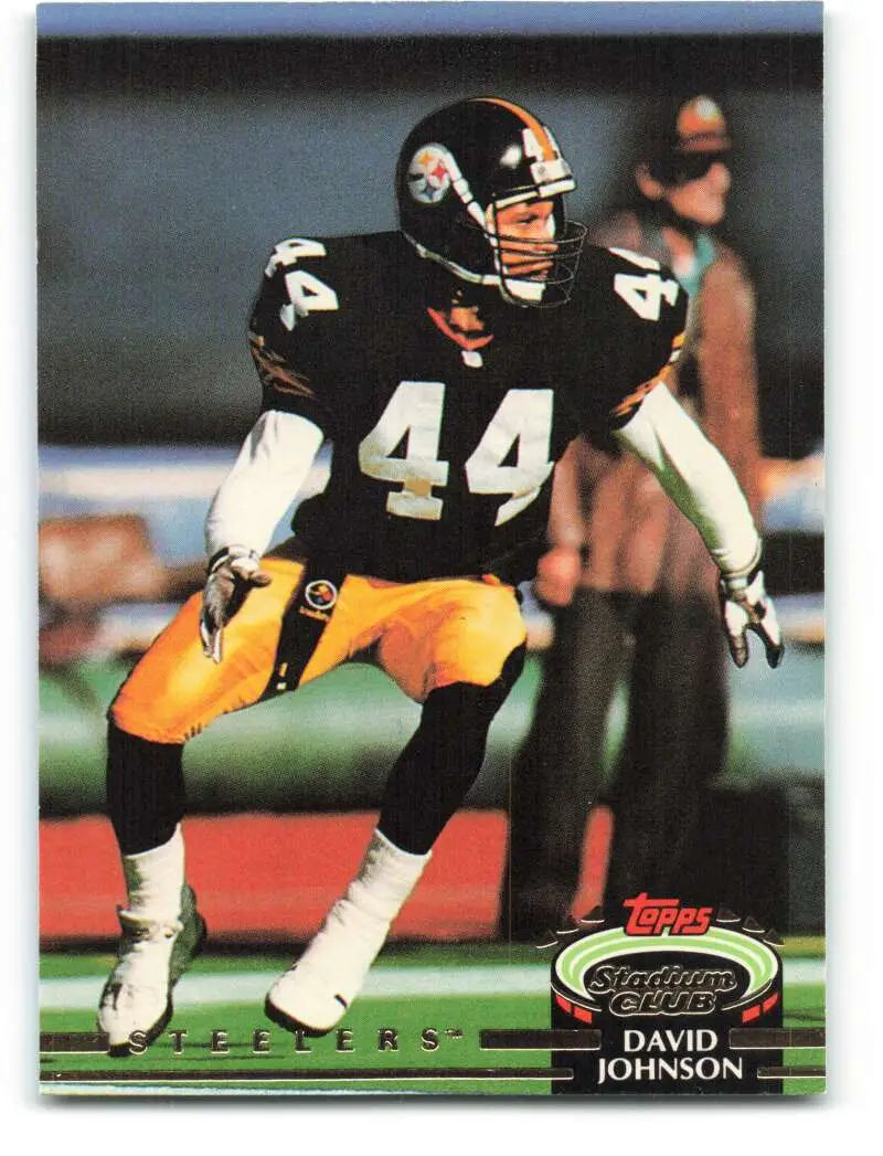 1992 Topps Stadium Club #18 D.J. Johnson EX Excellent Pittsburgh Steelers Football Card - Football Card Single