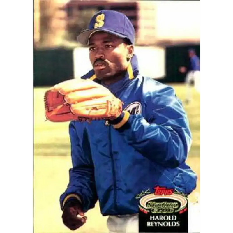 1992 Topps Stadium Club #181 Harold Reynolds NM-MT Seattle Mariners Baseball Card - Baseball Card Single