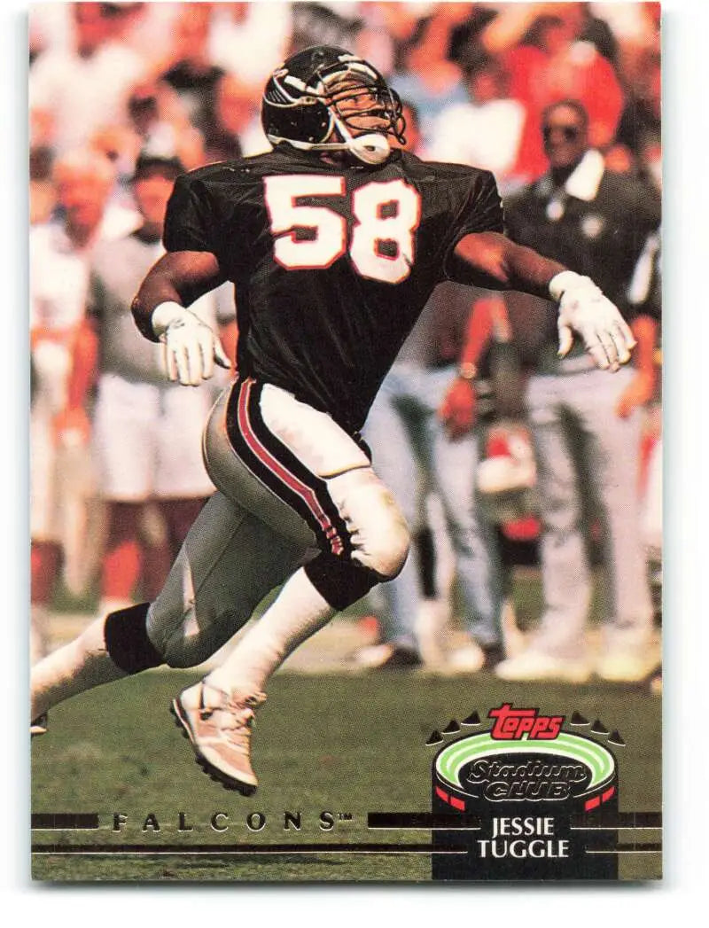1992 Topps Stadium Club #186 Jessie Tuggle EX Excellent Atlanta Falcons Football Card