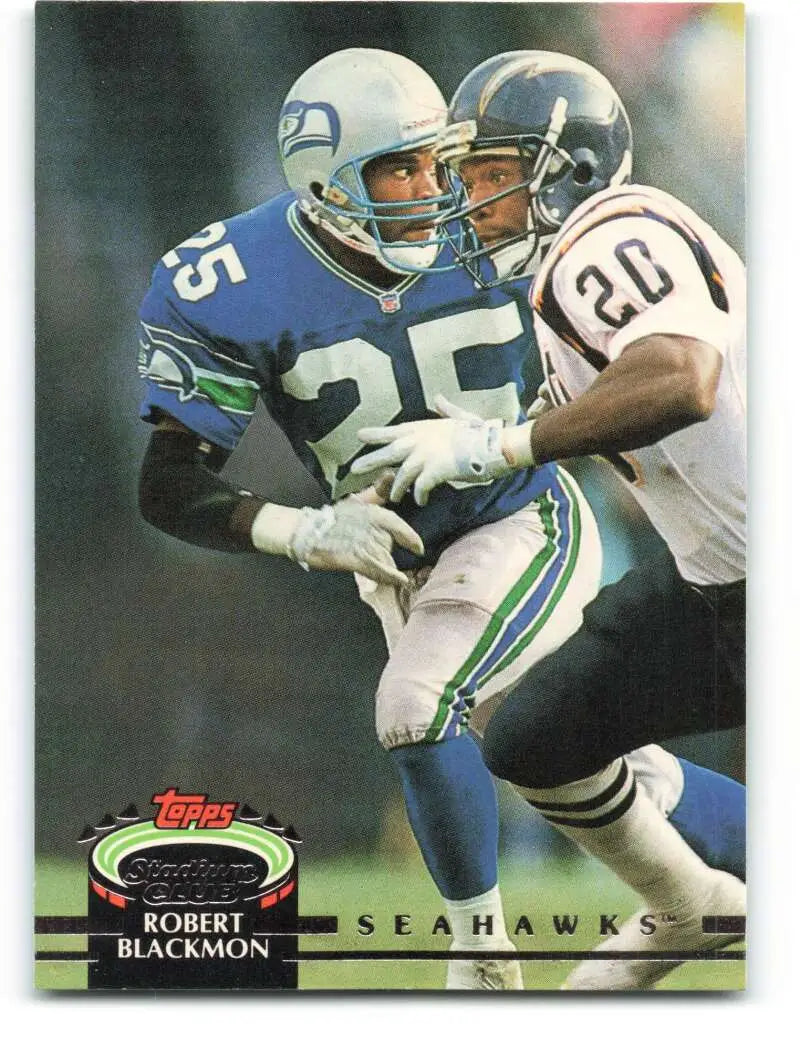 1992 Topps Stadium Club #191 Robert Blackmon EX Excellent Seattle Seahawks Football Card - Football Card Single