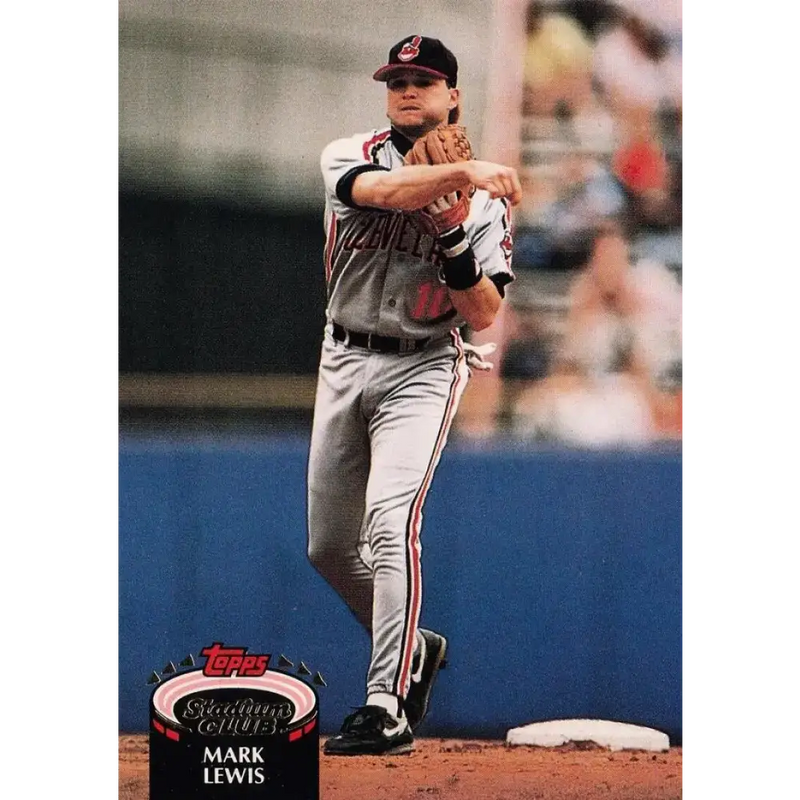 1992 Topps Stadium Club #193 Mark Lewis NM-MT Cleveland Indians Baseball Card - Baseball Card Single