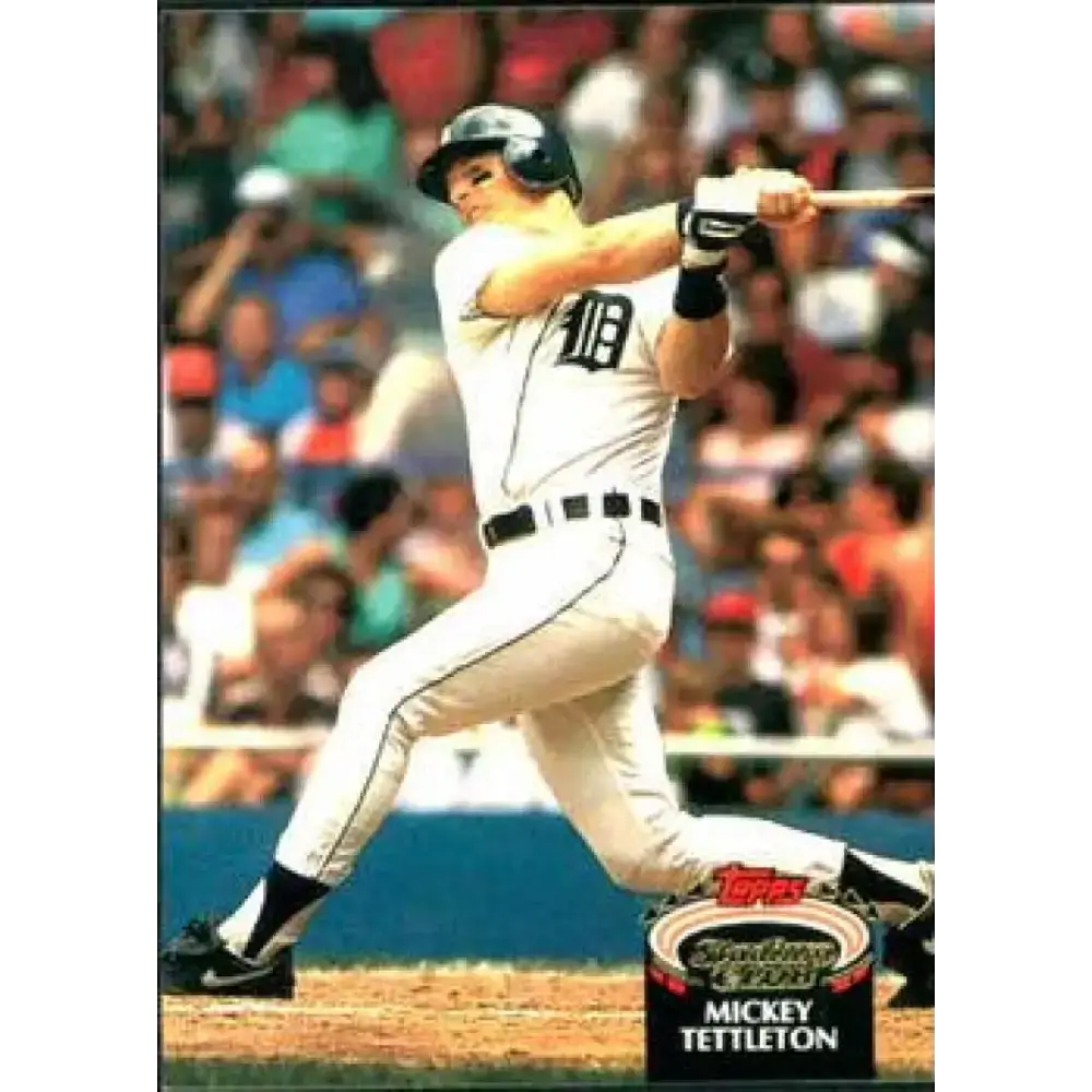 1992 Topps Stadium Club #195 Mickey Tettleton NM-MT Detroit Tigers Baseball Card - Baseball Card Single