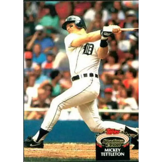 1992 Topps Stadium Club #195 Mickey Tettleton NM-MT Detroit Tigers Baseball Card - Baseball Card Single
