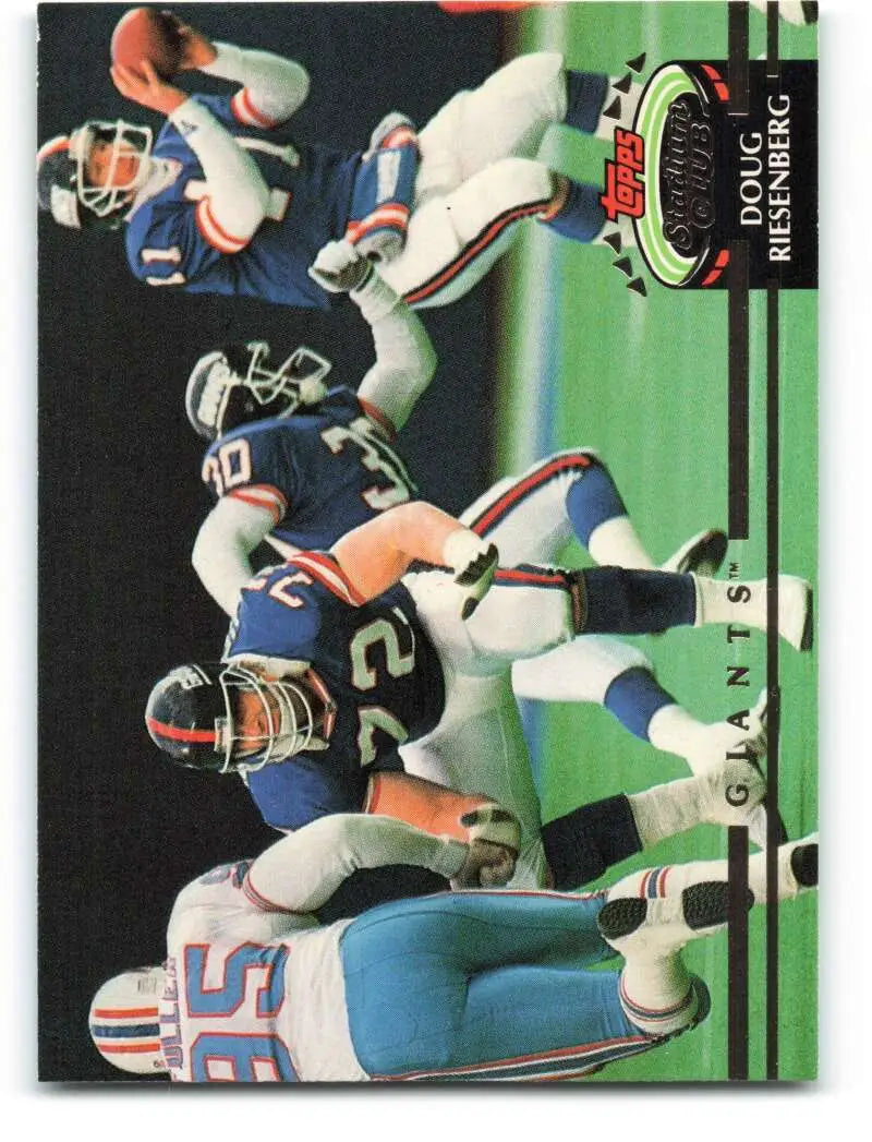 1992 Topps Stadium Club #200 Doug Riesenberg EX Excellent New York Giants Football Card - Football Card Single
