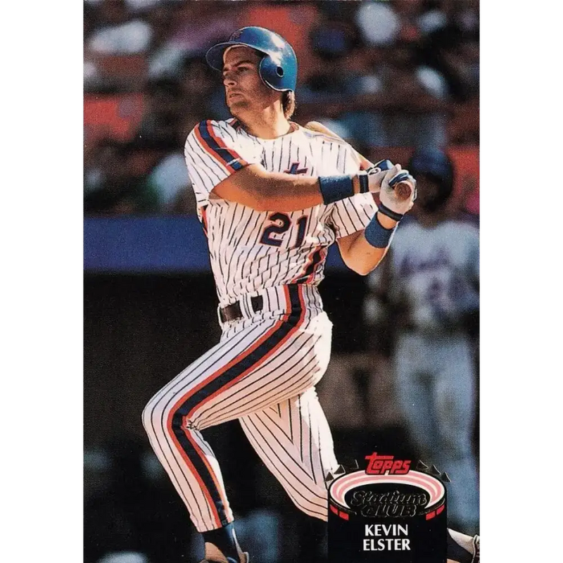 1992 Topps Stadium Club #201 Kevin Elster NM-MT New York Mets Baseball Card - Baseball Card Single