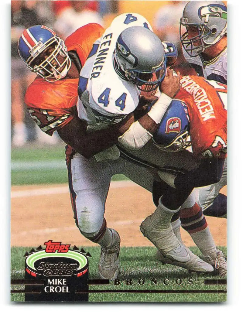 1992 Topps Stadium Club #201 Mike Croel EX Excellent Denver Broncos Football Card - Football Card Single