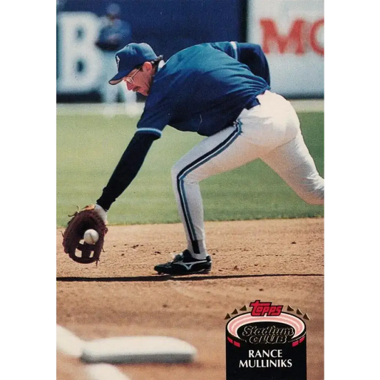 1992 Topps Stadium Club #202 Rance Mulliniks NM-MT Toronto Blue Jays Baseball Card - Baseball Card Single